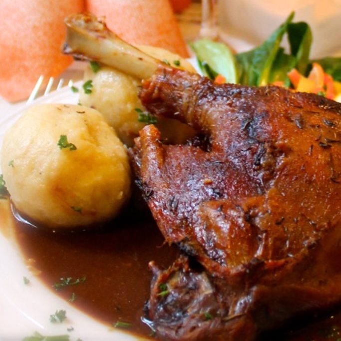 Saisonales Gänsegericht